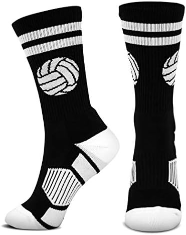 Chalktalksports כדורעף ארוג גרביים אמצע עגל | כדור קלאסי | מספר צבעים וגדלים